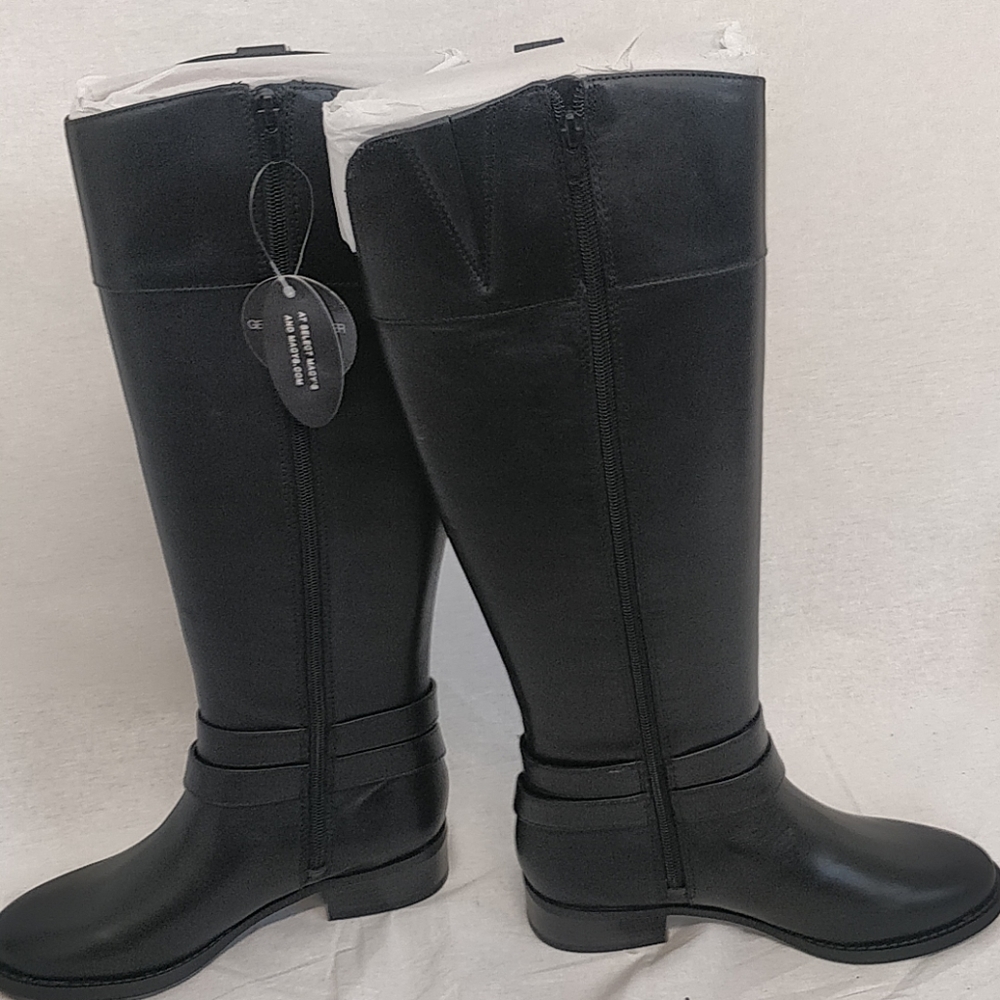 INC Frank II Leather Knee-High Riding Boots - Picture 2 of 3